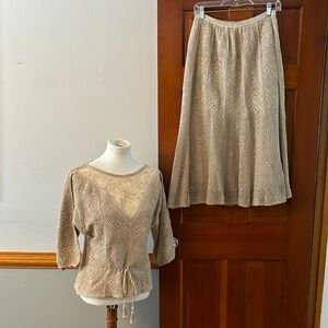 J.M. Pink Top and Skirt